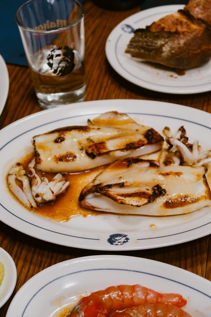 Ultramarinos Marín squid Barcelona seafood