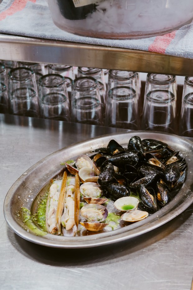 seafood platter at hermos bar de peix barcelona seafood restaurant